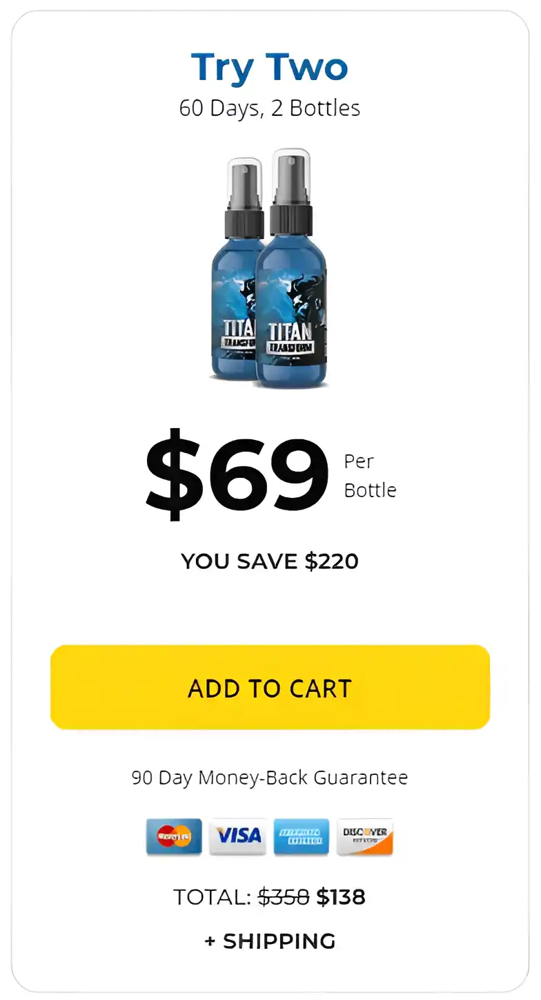 Titan Transform  2 bottle pricing